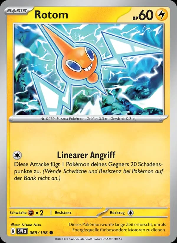 Rotom card in German