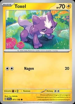 Toxel card in German