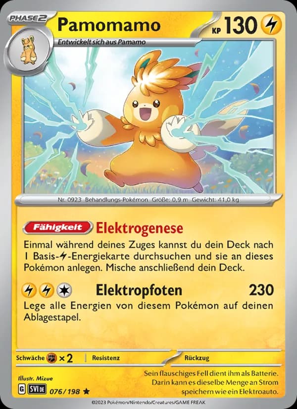 Pamomamo card in German