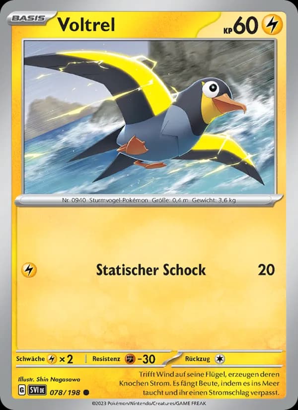 Voltrel card in German