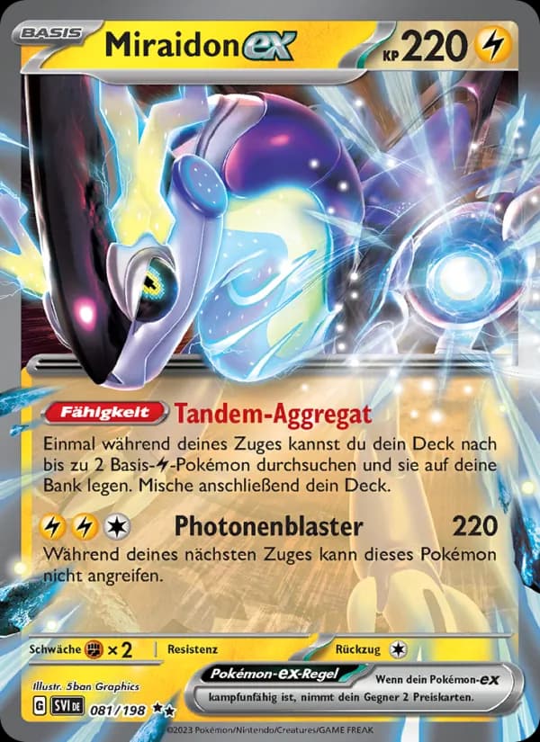 Miraidon-ex card in German