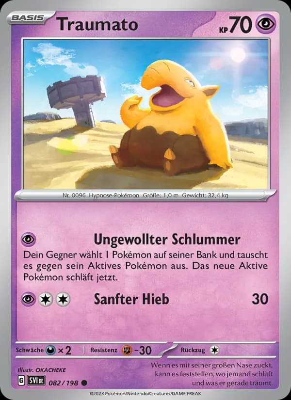 Traumato card in German
