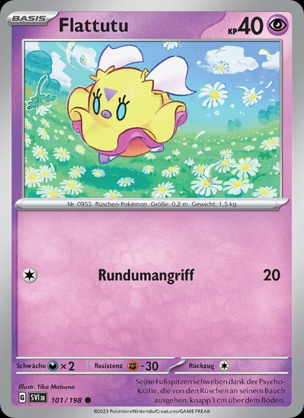 Flattutu card in German