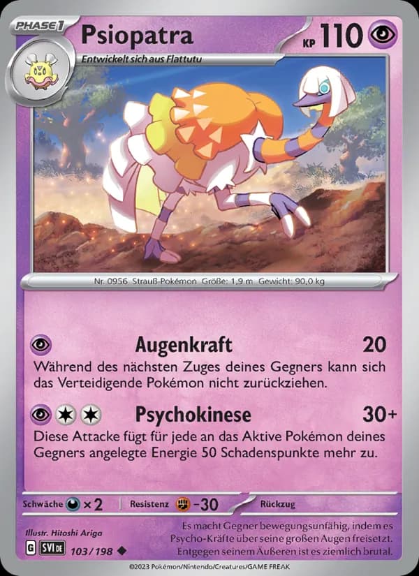 Psiopatra card in German