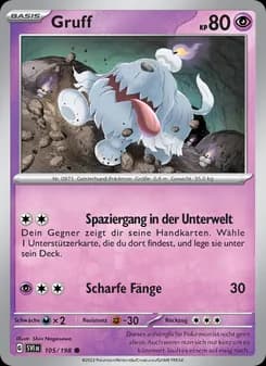Gruff card in German