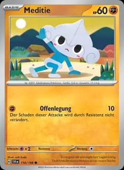 Meditie card in German