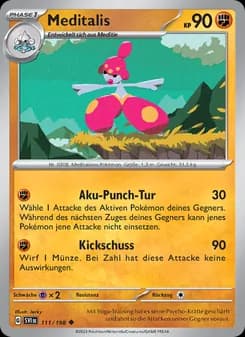 Meditalis card in German