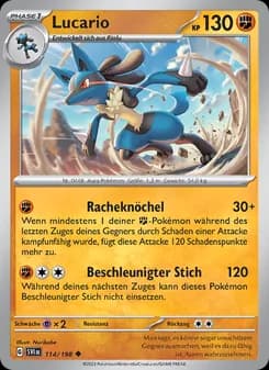 Lucario card in German