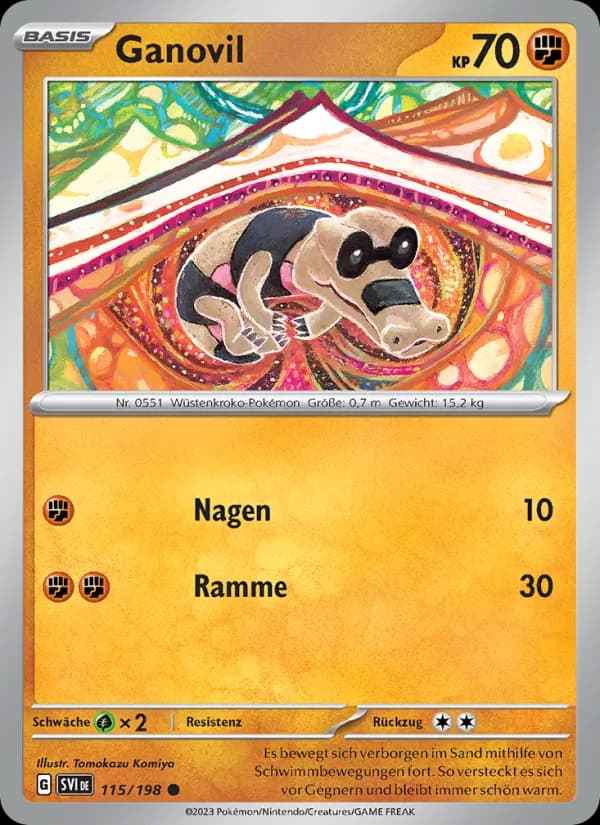 Ganovil card in German