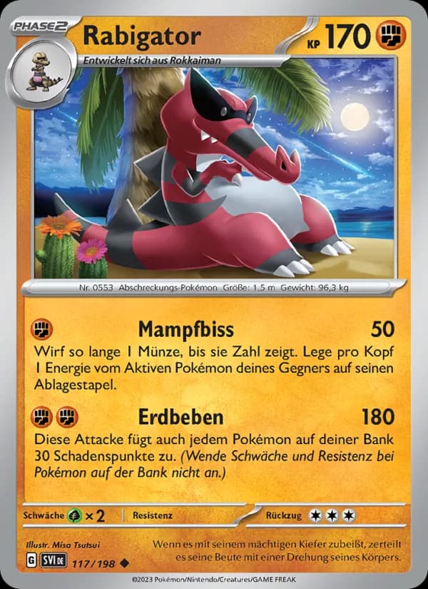 Rabigator card in German