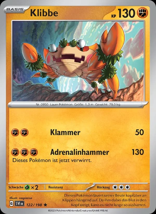 Klibbe card in German