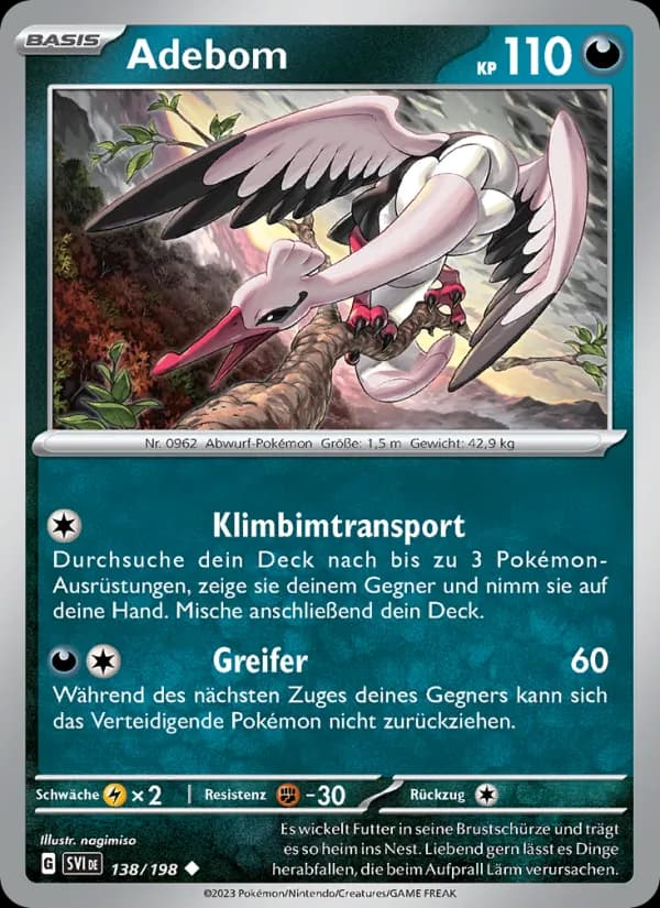 Adebom card in German