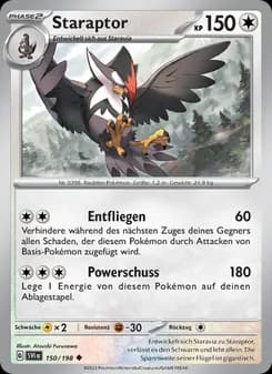 Staraptor card in German