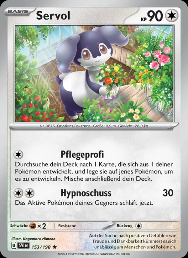 Servol card in German