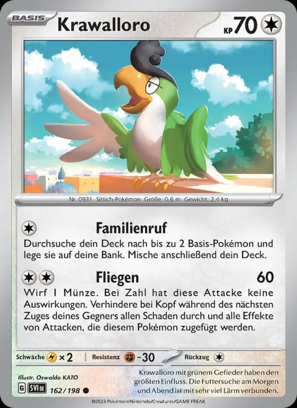 Krawalloro card in German
