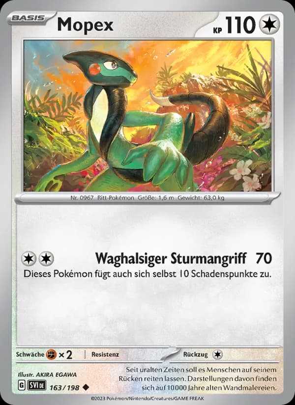 Mopex card in German