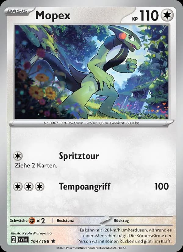 Mopex card in German