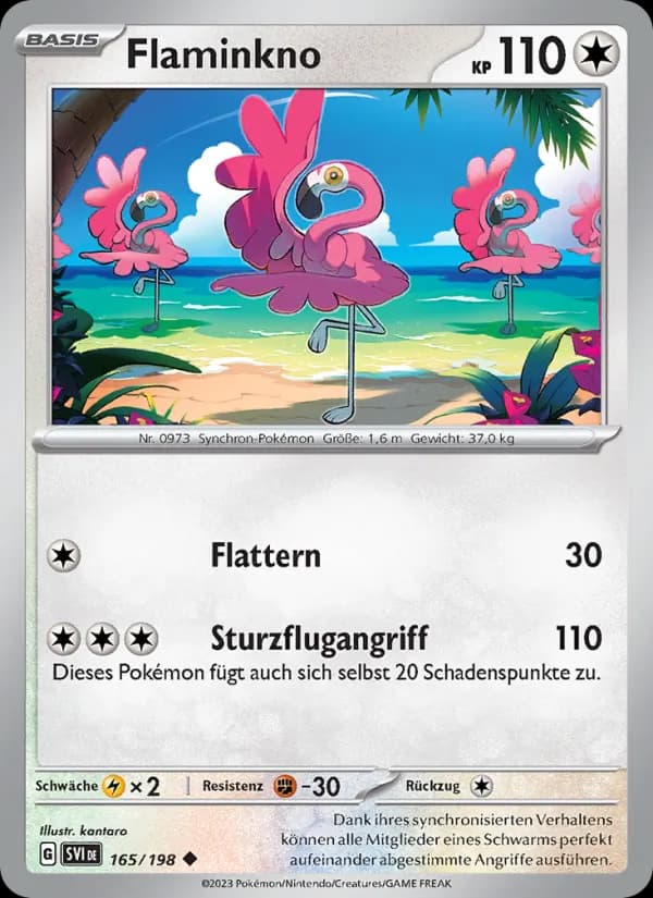 Flaminkno card in German