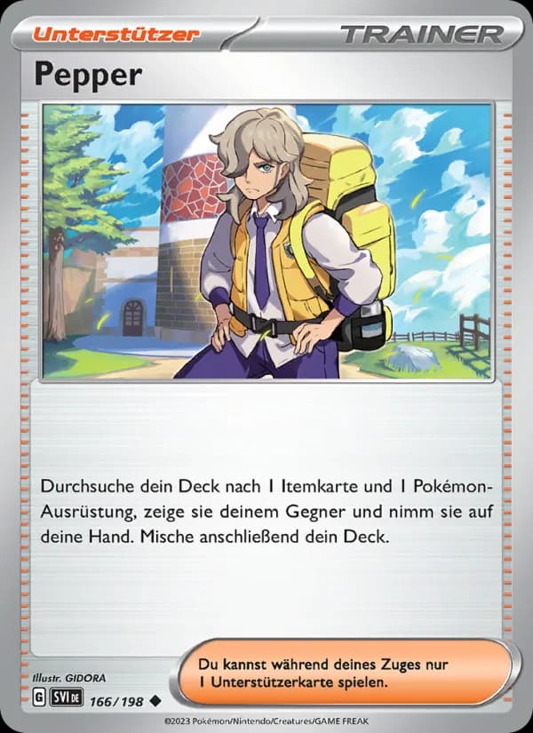 Pepper card in German