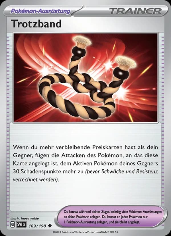 Trotzband card in German