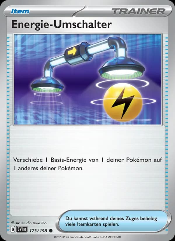 Energie-Umschalter card in German