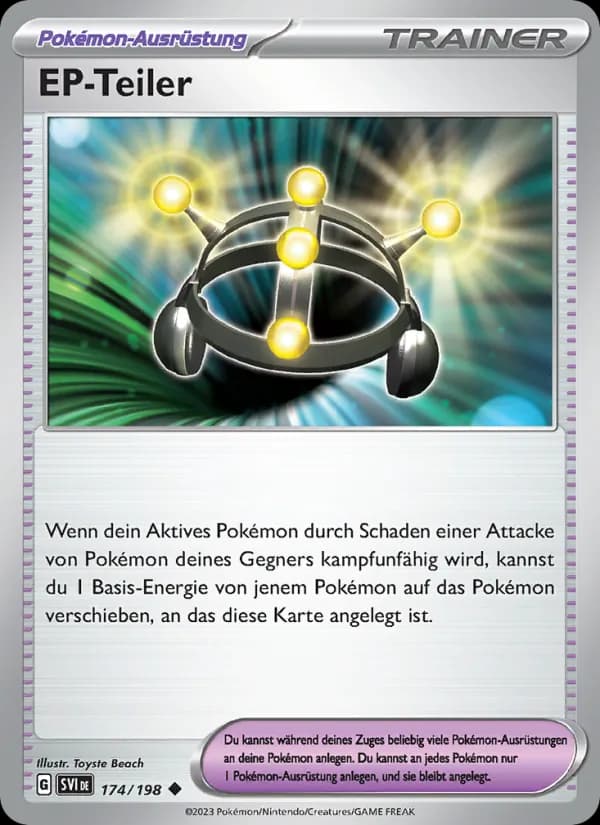 EP-Teiler card in German