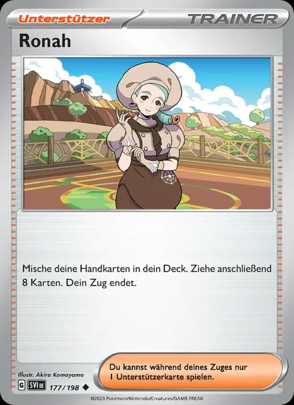 Ronah card in German