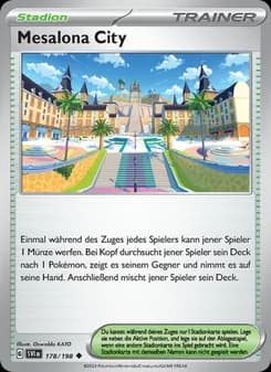 Mesalona City card in German