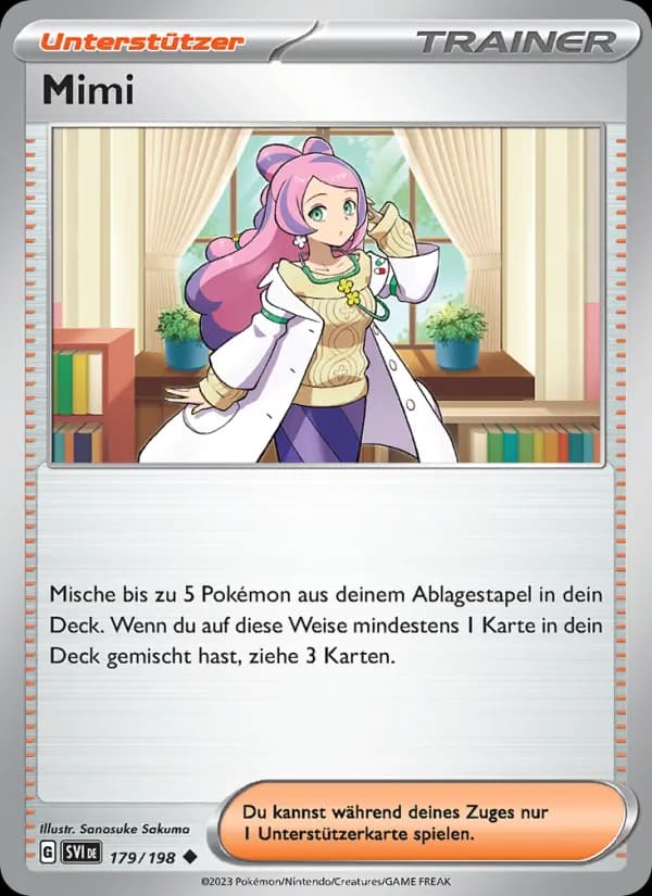 Mimi card in German