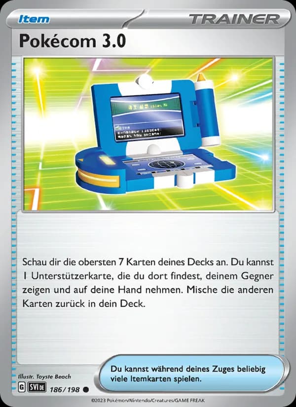 Pokécom 3.0 card in German