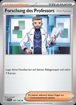 Forschung des Professors card in German