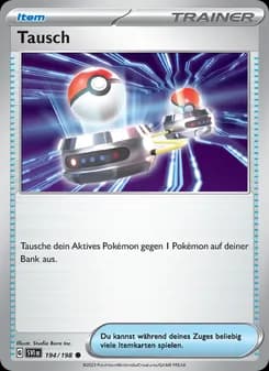 Tausch card in German