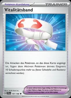 Vitalitätsband card in German