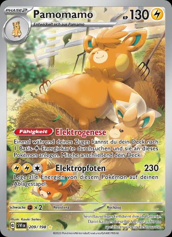Pamomamo card in German