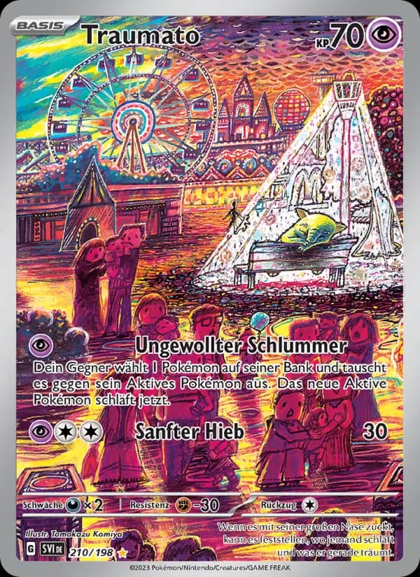 Traumato card in German