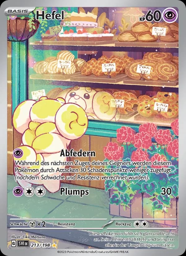 Hefel card in German