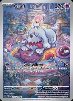 Gruff card in German