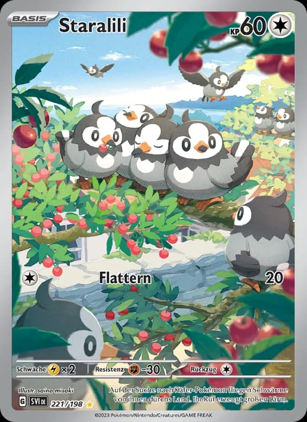 Staralili card in German