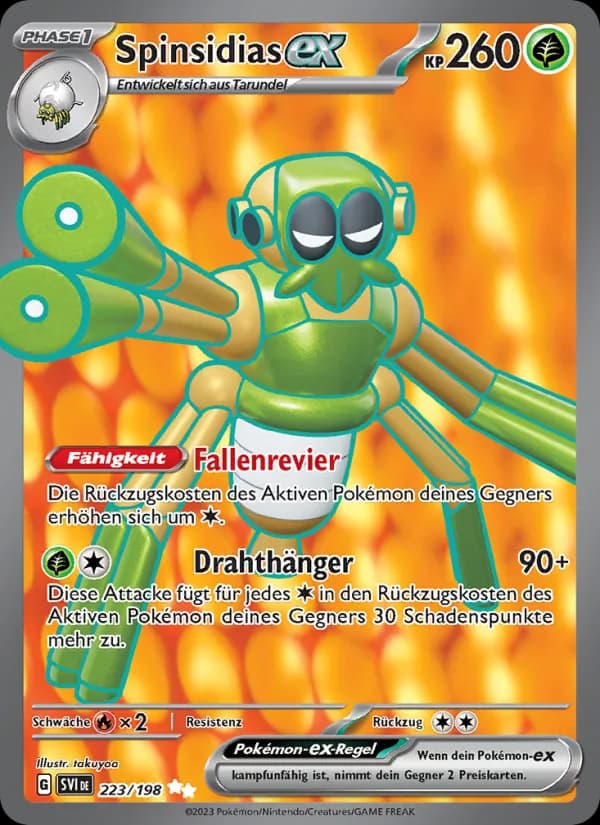 Spinsidias-ex card in German