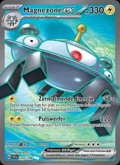 Magnezone-ex card in German