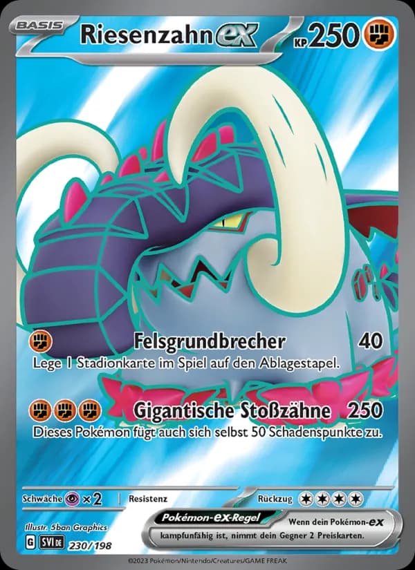 Riesenzahn-ex card in German