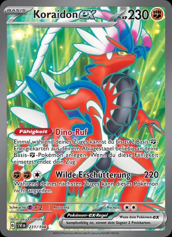 Koraidon-ex card in German