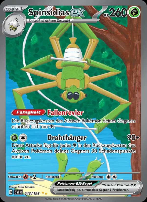 Spinsidias-ex card in German