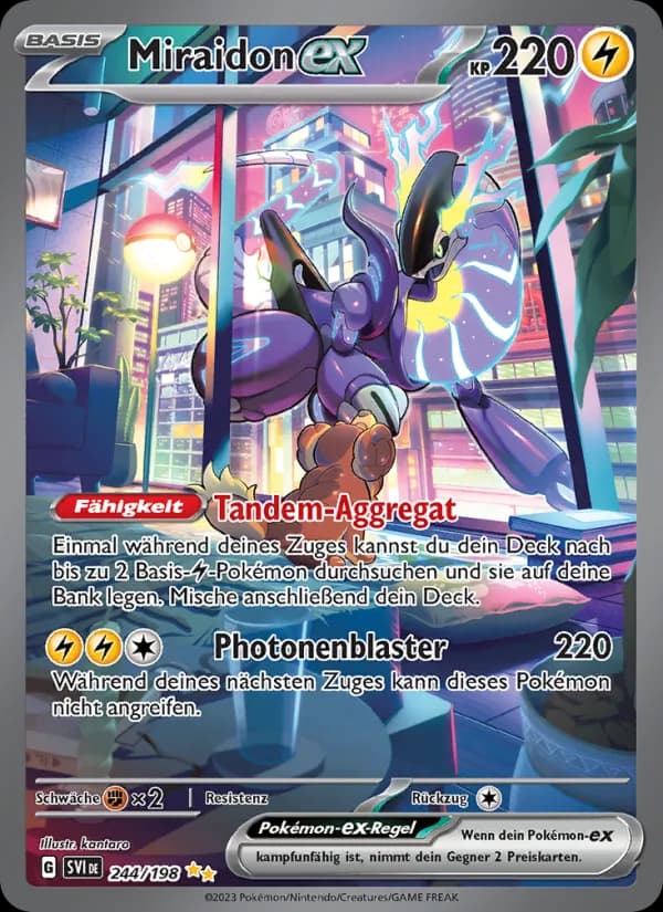 Miraidon-ex card in German