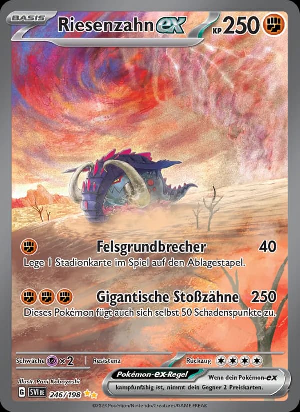 Riesenzahn-ex card in German