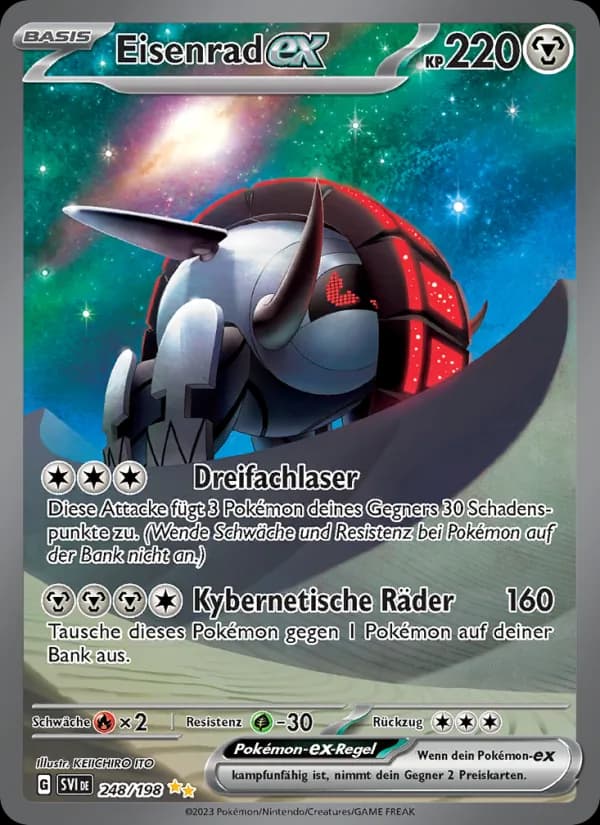Eisenrad-ex card in German
