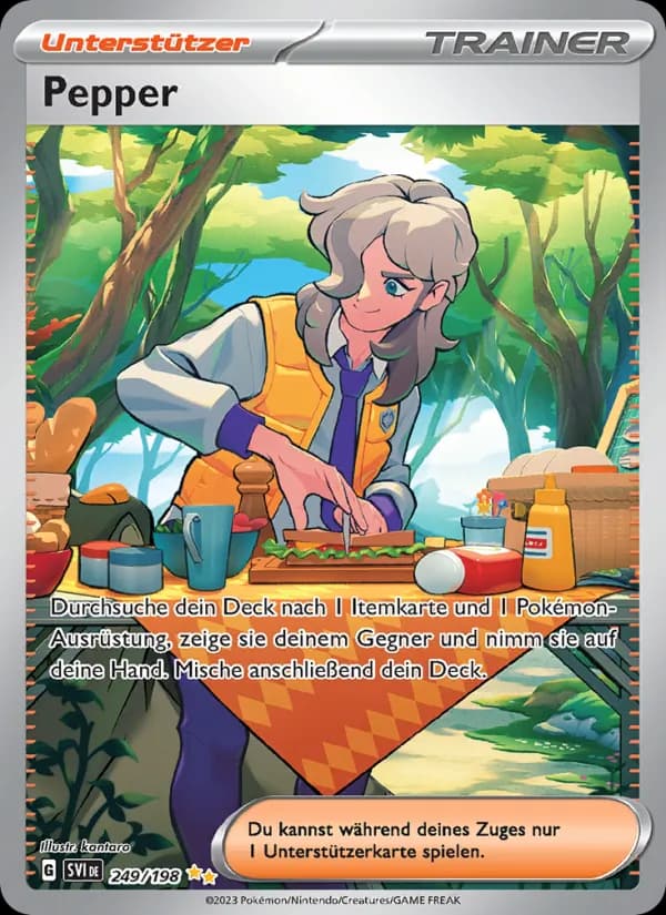 Pepper card in German