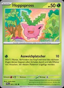 Hoppspross card in German
