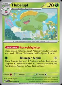 Hubelupf card in German