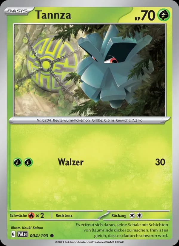 Tannza card in German
